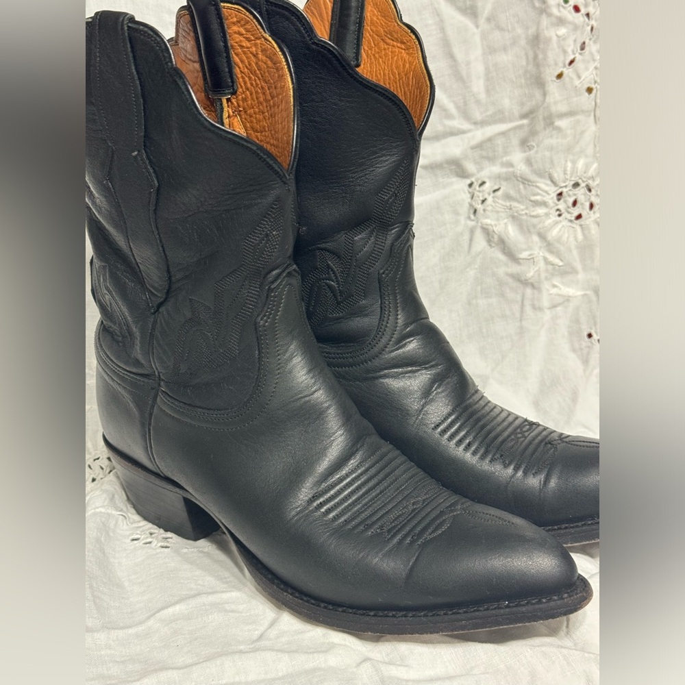 Lucchese Women Cowboy Boots Black sz 8B USED good cond